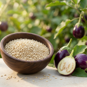 Round Purple Small Brinjal Seeds